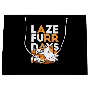 Avslöjande kattkonst - "Laze Furr Days" för kattlo