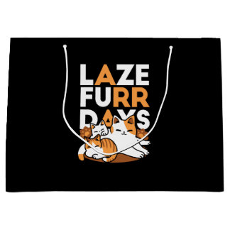 Avslöjande kattkonst - "Laze Furr Days" för kattlo