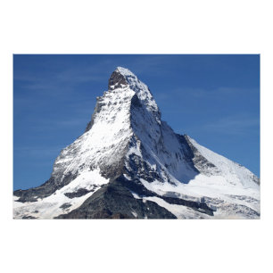 Avslöjande matterhornberg i Europa Fototryck