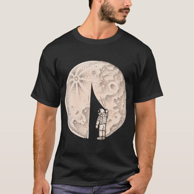 Avslöjar Månens Mörka Sida T Shirt (Framsida)