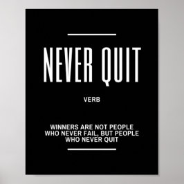 Avsluta aldrig en motiverad offert poster