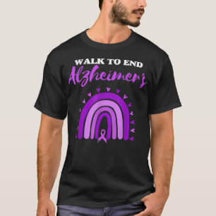 Avsluta Alzheimers Lila Alzheimers sjukdom A T Shirt
