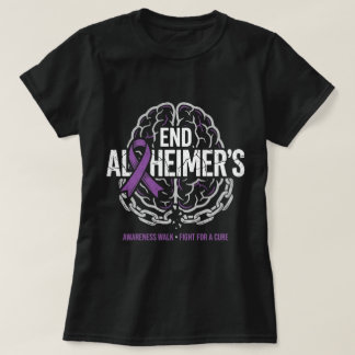 Avsluta Alzheimers medvetenhetsvandring Alzheimer T Shirt