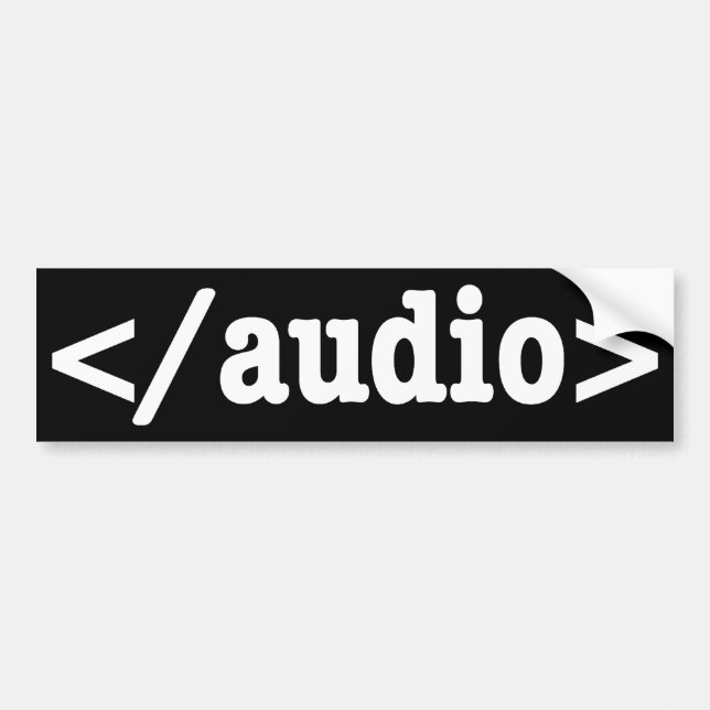 Avsluta audio som HTML5 kodifierar Bildekal (Framsidan)