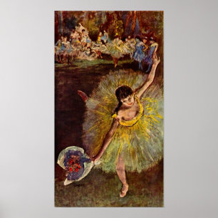 Avsluta av arabesquen av Edgar Degas Poster