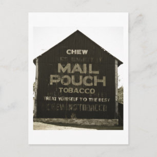 Avsluta av Chew Mail Pouch Tobacco - Antique Photo Vykort