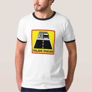 Avsluta av den Tarred vägen, trafikera Tee Shirt