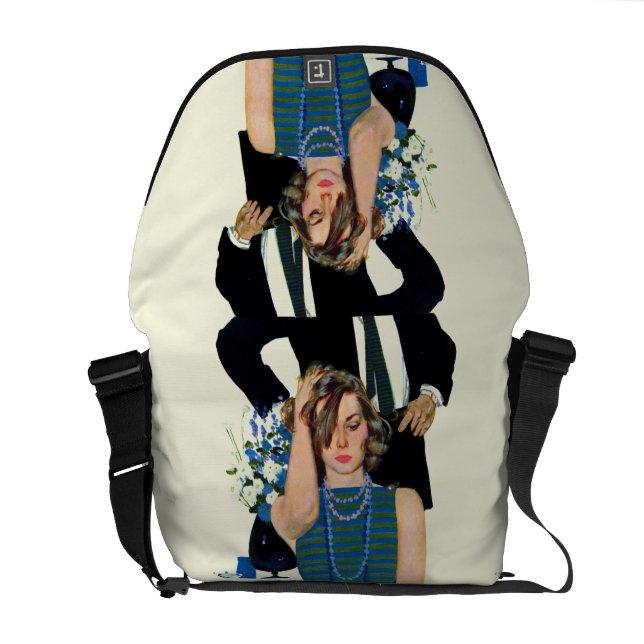 Avsluta av ett giftermål messenger bag (Öppen Baksida)