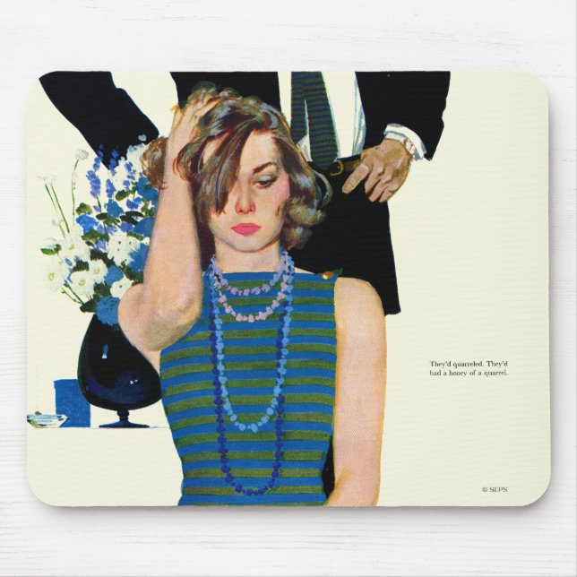 Avsluta av ett giftermål musmatta (Framsidan)