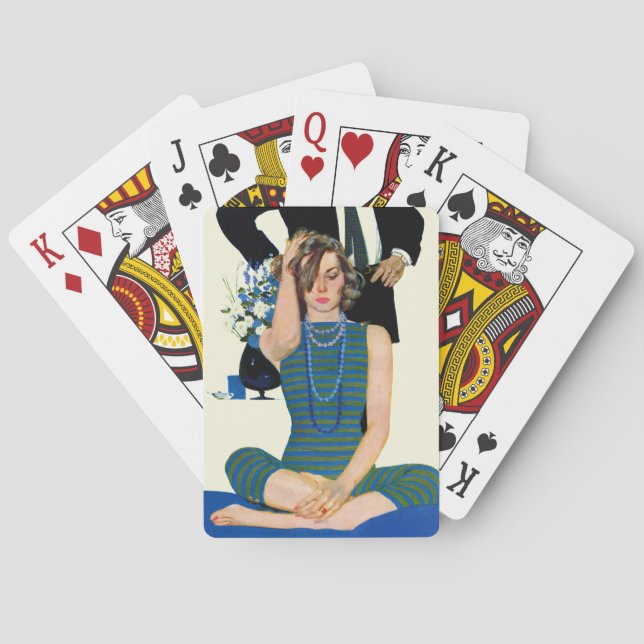 Avsluta av ett giftermål spelkort (Baksidan)