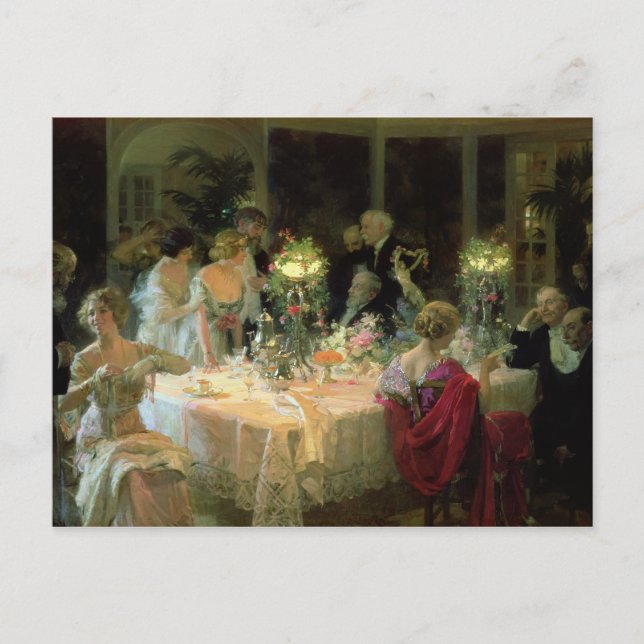 Avsluta av Middag, 1913 Vykort (Framsida)