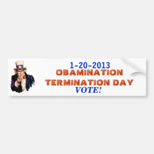 Avsluta av OBAMINATIONEN 1-20-13 Bildekal