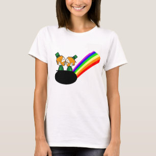 Avsluta av regnbågen t shirt