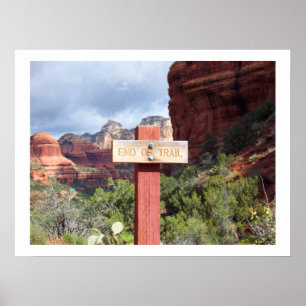 Avsluta av slinga i den Sedona affischen Poster