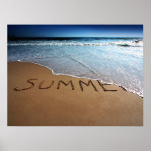 Avsluta av sommaraffischtryck poster