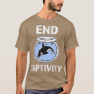 Avsluta Captivity Shirt - Frigör Orca Whales-appar T