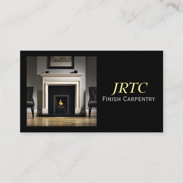 Avsluta Carpentry, Millwork, Construction Business Visitkort (Framsida)
