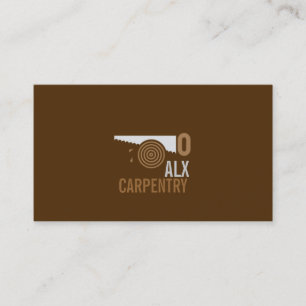 Avsluta Carpentry, verkbyggnadsvirke Visitkort