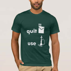 Avsluta cigarettanvändahookahen tee shirt