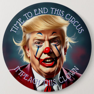 Avsluta cirkusen Implicera på den här clown Larg Knapp