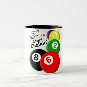 Avsluta den Talkin starten Chalkin Två-Tonad Mugg