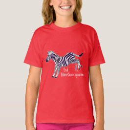 Avsluta det Ehlers-Danlos syndromet med sebra Tee Shirt