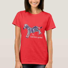 Avsluta det Ehlers-Danlos syndromet med sebra Tee Shirt