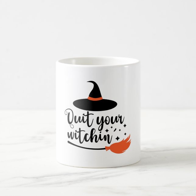 Avsluta din glans Halloween-citat Kaffemugg (Center)