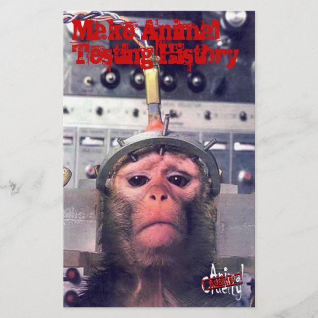 Avsluta djurförsök flygblad (Framsidan)