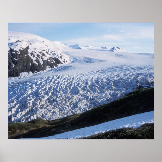 Avsluta Glacier i Kenai Fjords nationalpark. Poster (Framsidan)