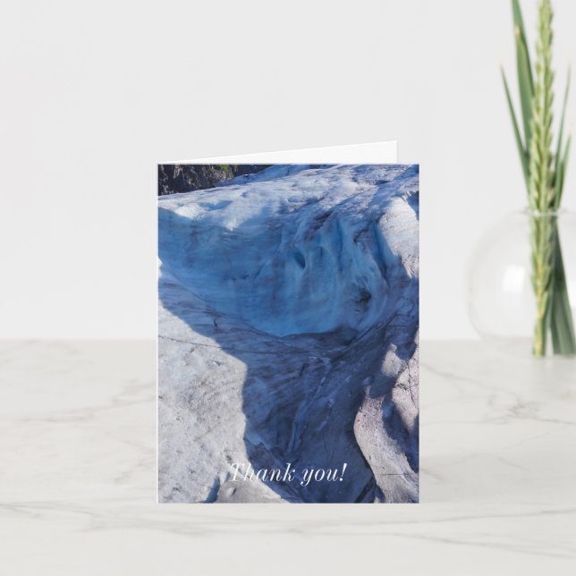 Avsluta Glacier Vågar Tack Kort (Framsida)