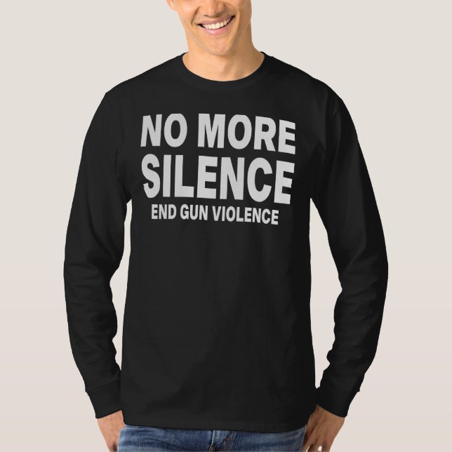 Avsluta Gun Violence Bära Orange Day Anti Gun Mana T Shirt (Framsida)