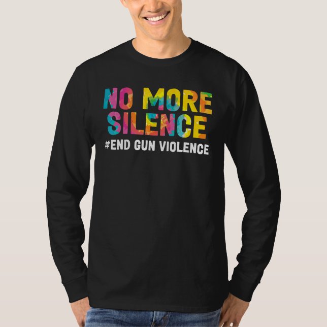 Avsluta Gun Violence Bära Orange Day Anti Gun Mana T Shirt (Framsida)