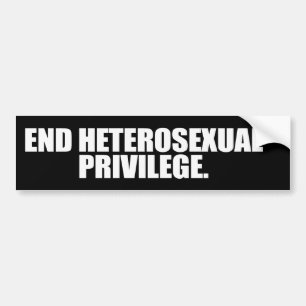 AVSLUTA HETEROSEXUELL PRIVILEGIE -.png Bildekal