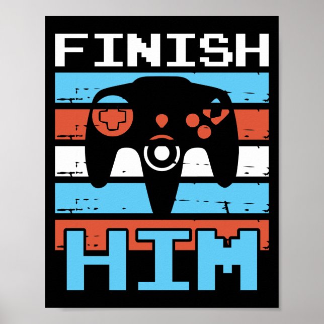 Avsluta Honom Spelande Poster (Framsidan)