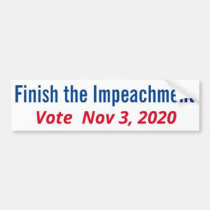 Avsluta Impeachment Vote 3, 2020 Bildekal