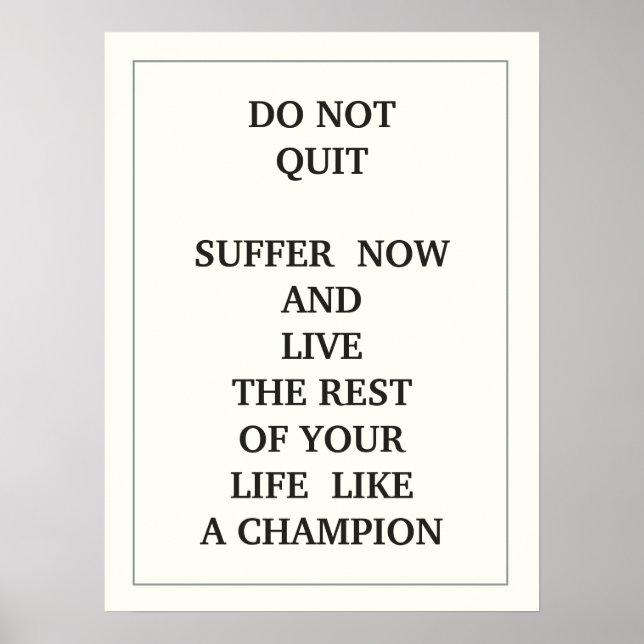 AVSLUTA INTE LIDANDE NU OCH LEV RESTEN AV DIG POSTER (Framsidan)