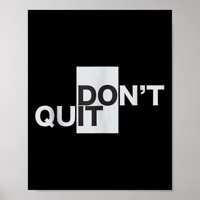 Avsluta inte Tanktopet Motivering Poster (Framsidan)