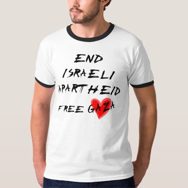 Avsluta israelisk apartheid tröja (Framsida)
