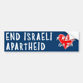 Avsluta Israels apartheid i det fria Gaza Bildekal
