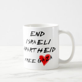 Avsluta Israels apartheid i det fria Gaza Kaffemugg