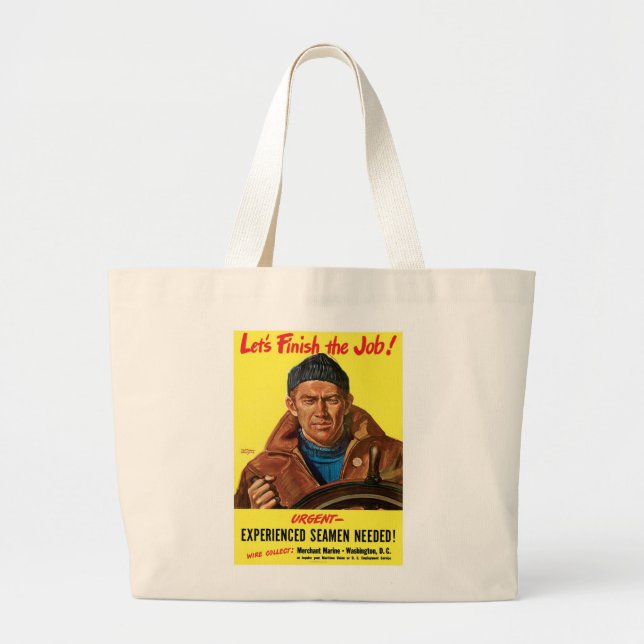 Avsluta jobbet! jumbo tygkasse (Framsidan)