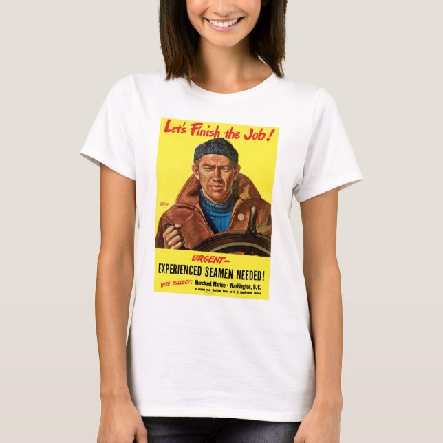 Avsluta jobbet! t-shirt (Framsida)