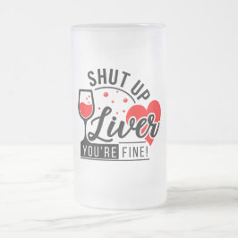 Avsluta levercitatet Frostat Glass Beer Mugg