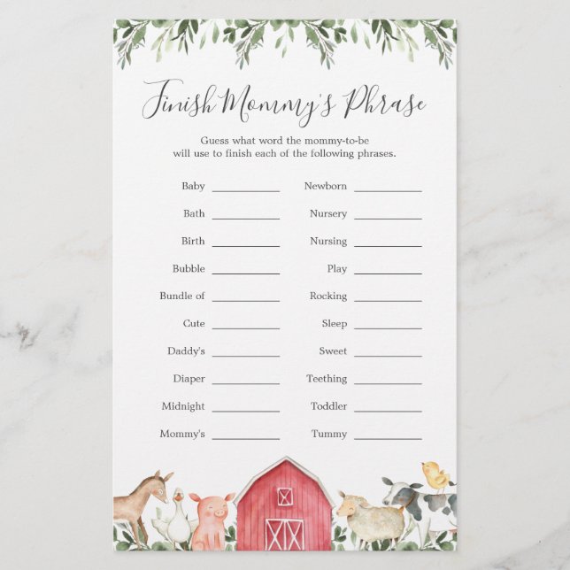 Avsluta Mamma fras på jordbrukets babyskor (Framsida)