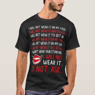 Avsluta mask Mandate Antimasker Sheeple Sheep Unmu T Shirt