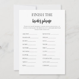 Avsluta Möhippans spel med fraser Inbjudningar