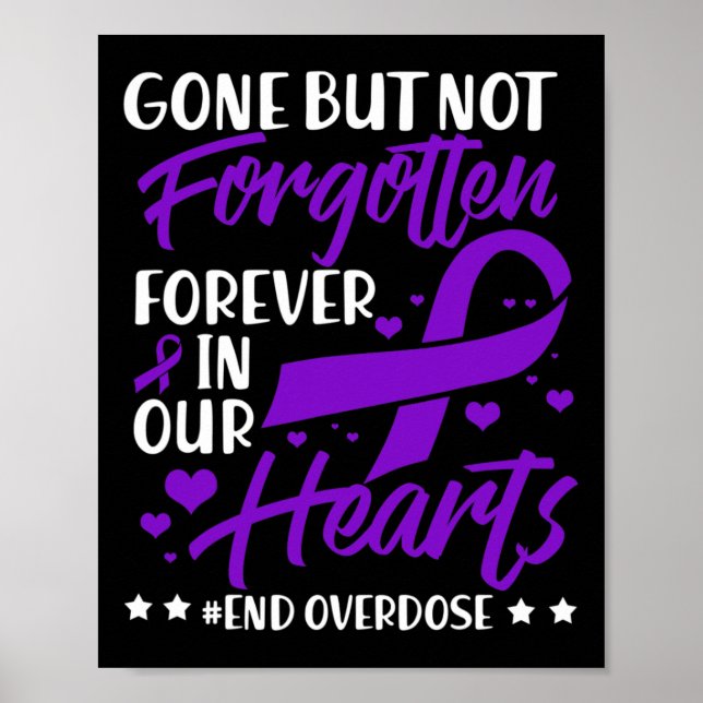 Avsluta överdos Kära en minnesmärke överdosmedvete Poster (Framsidan)