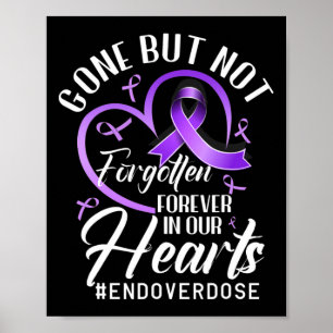 Avsluta Överdos Kära Minnes Överdosmedvetenhet Poster