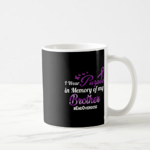 Avsluta överdosering I Bärans Lila för min bror Kaffemugg